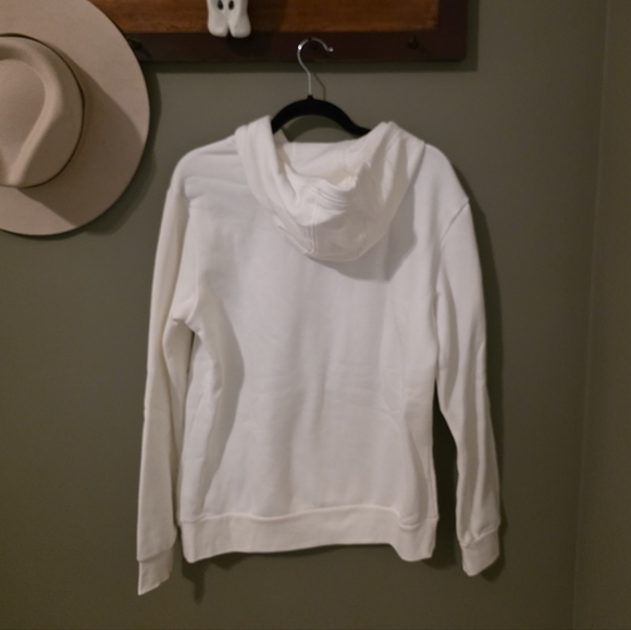 Adidas New White Hoodie Size M Youth 12-14 - Picture 3 of 10